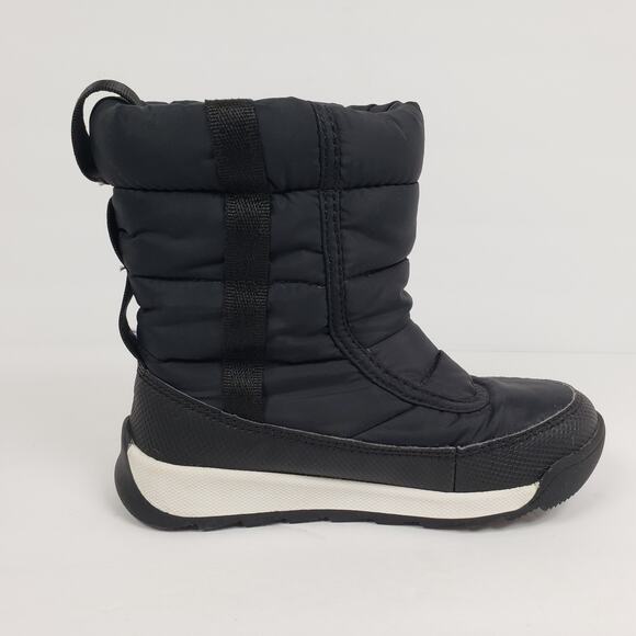 Sorel Whitney II Puffy Mid Toddler Size 11 Black Pull On Snow Boots NC3873-010 - Picture 4 of 10